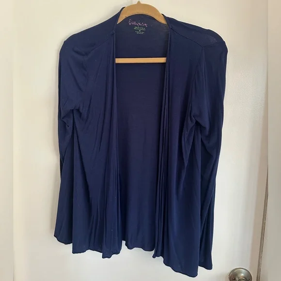 Lilly Pulitzer Navy Blue Cardigan - Size XS - Picture 6 of 7